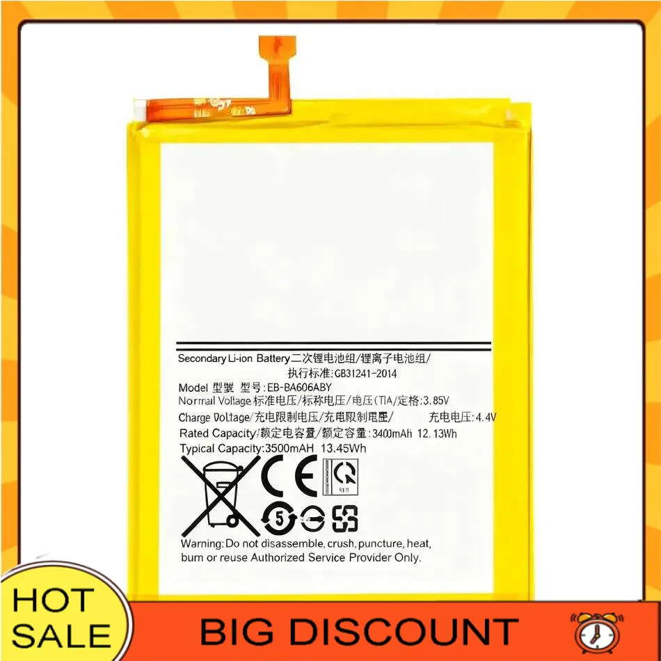 3500Mah Mobile Phone Battery For Samsung Galaxy A60 SM-A606F DS SM-A6060 Lightweight EB-BA606ABU Premium Replacement
3500Mah Mobile Phone Battery For Samsung Galaxy A60 SM-A606F DS SM-A6060 Lightweight EB-BA606ABU Premium Replacement