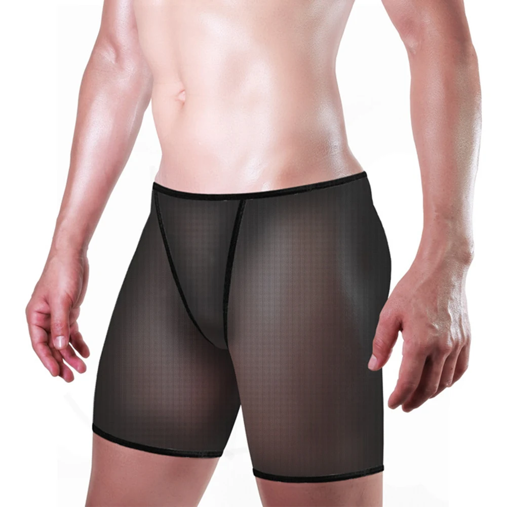 Sexy Mens Ultra Thin Fine Mesh See Through Boxer Shorts Solid Color Transparent Breathable Boxer Briefs Comfortable Underwear
Sexy Mens Ultra Thin Fine Mesh See Through Boxer Shorts Solid Color Transparent Breathable Boxer Briefs Comfortable Underwear