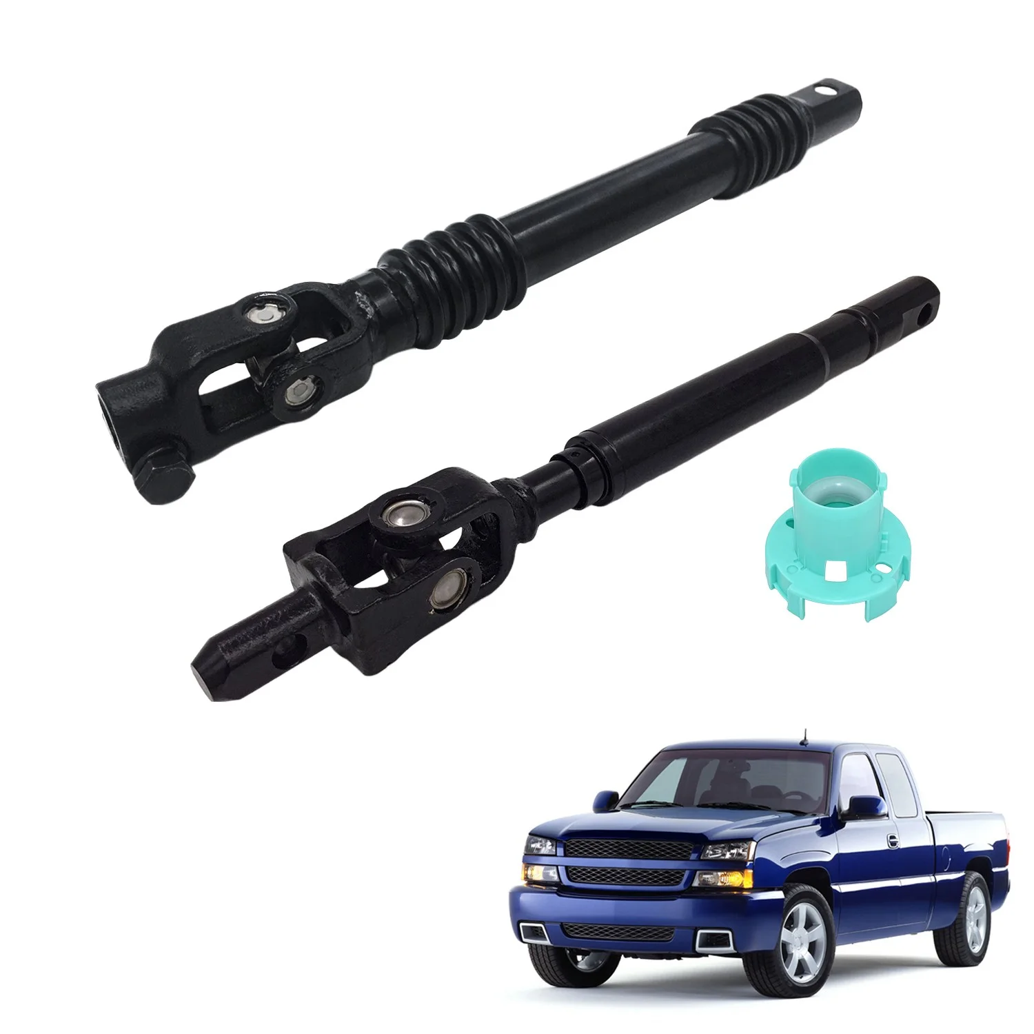 TOPICKSAP 3pcs Upper Lower Intermediate Steering Shaft for Chevrolet Silverado 1500 GMC Sierra 1500 1999-2013 26078079 25958109
TOPICKSAP 3pcs Upper Lower Intermediate Steering Shaft for Chevrolet Silverado 1500 GMC Sierra 1500 1999-2013 26078079 25958109