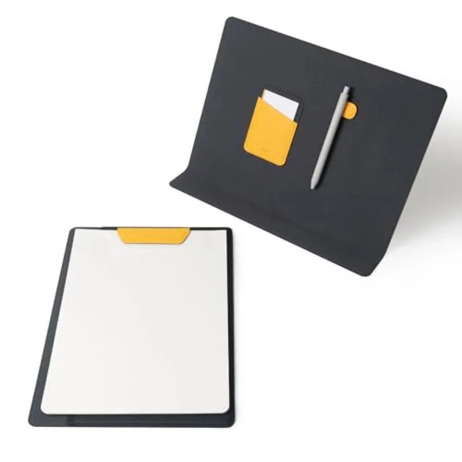 Folio Lite 2.0 with Stand, Business Portfolio Resume, 3-in-1 Padfolio with Magnetic Accessories, Work as Notebook Cover, Clipbo
Folio Lite 2.0 with Stand, Business Portfolio Resume, 3-in-1 Padfolio with Magnetic Accessories, Work as Notebook Cover, Clipbo