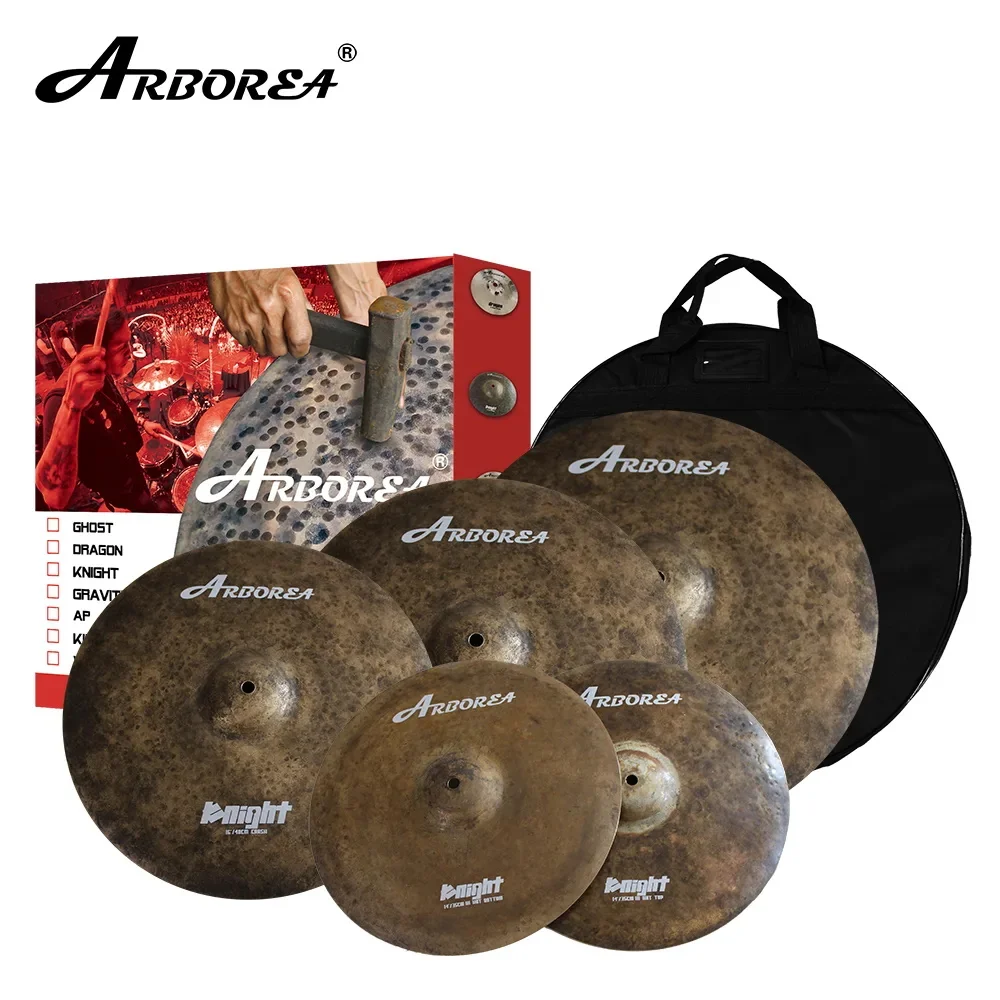 Arborea Knight Series Professional Performance B20 Material Cymbals Pack 14"/16"/18"/20" 5 Pcs 7kg
Arborea Knight Series Professional Performance B20 Material Cymbals Pack 14"/16"/18"/20" 5 Pcs 7kg