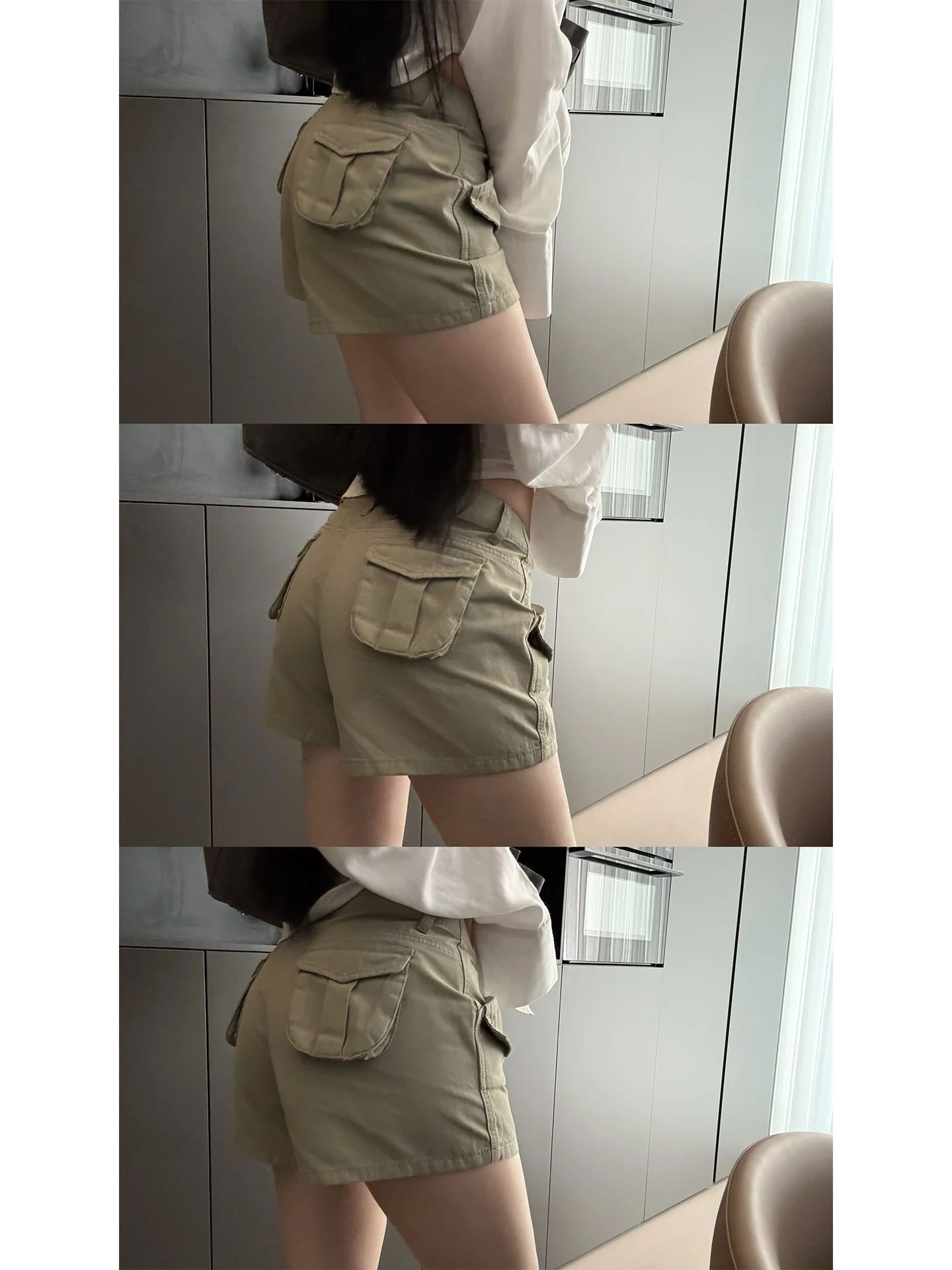 Cai Duoduo American Retro Cotton Workwear Shorts Multiple Pockets Slimming Utility Pants Casual Style Natural Waist Jeans
Cai Duoduo American Retro Cotton Workwear Shorts Multiple Pockets Slimming Utility Pants Casual Style Natural Waist Jeans