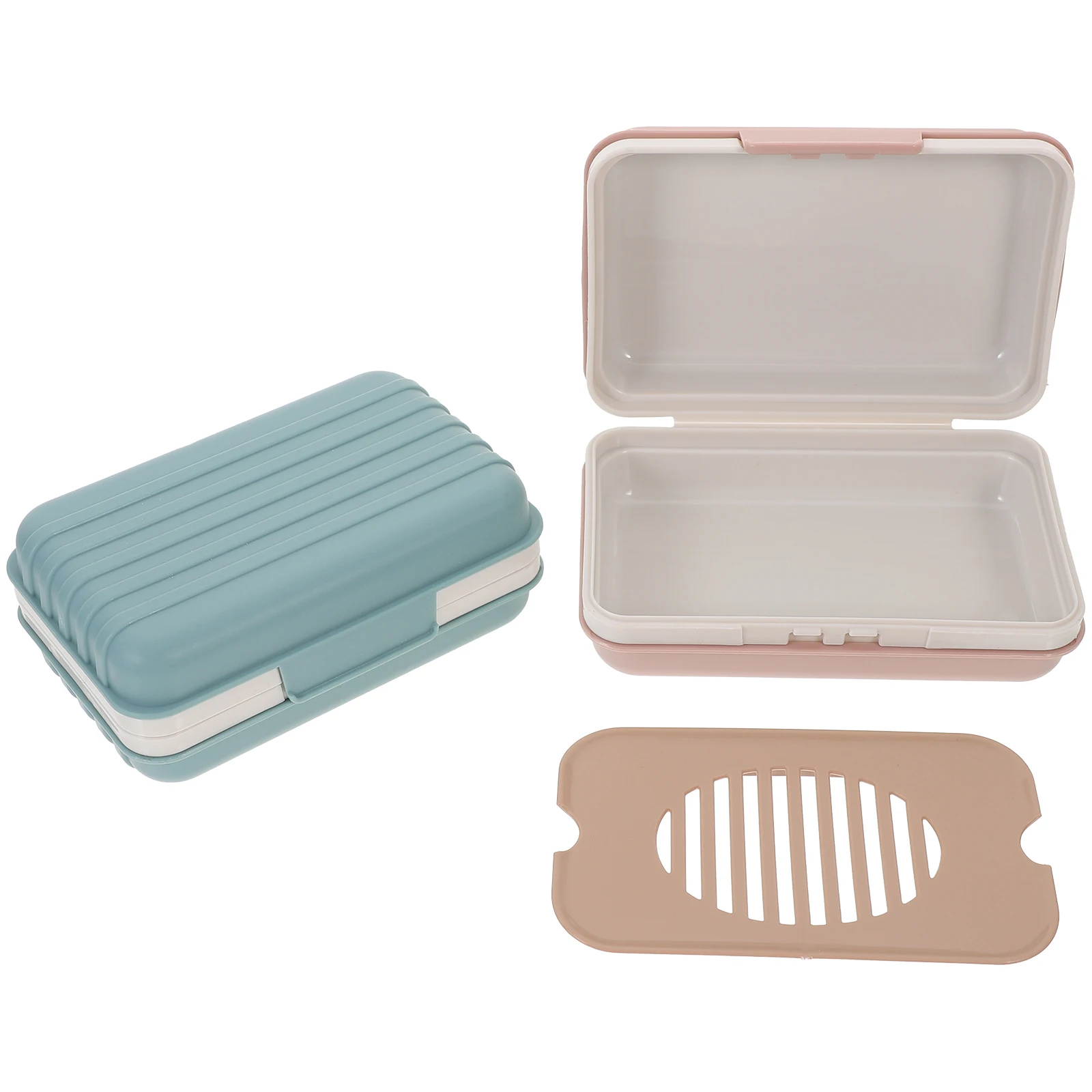 2Pcs Portable Soap Box Double Layer Sealed Storage Container PP Material Travel Soap Holder Blue Pink Waterproof Kitchen
2Pcs Portable Soap Box Double Layer Sealed Storage Container PP Material Travel Soap Holder Blue Pink Waterproof Kitchen