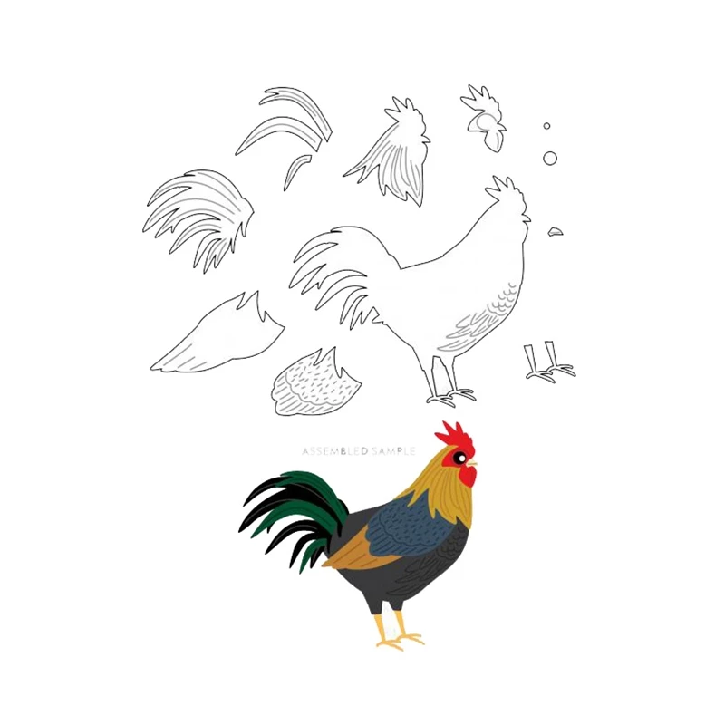 New 2022 Animals Rooster Metal Cutting Dies Scrapbooking for Paper Making Background Frames Card Craft No Clear Stamp
New 2022 Animals Rooster Metal Cutting Dies Scrapbooking for Paper Making Background Frames Card Craft No Clear Stamp