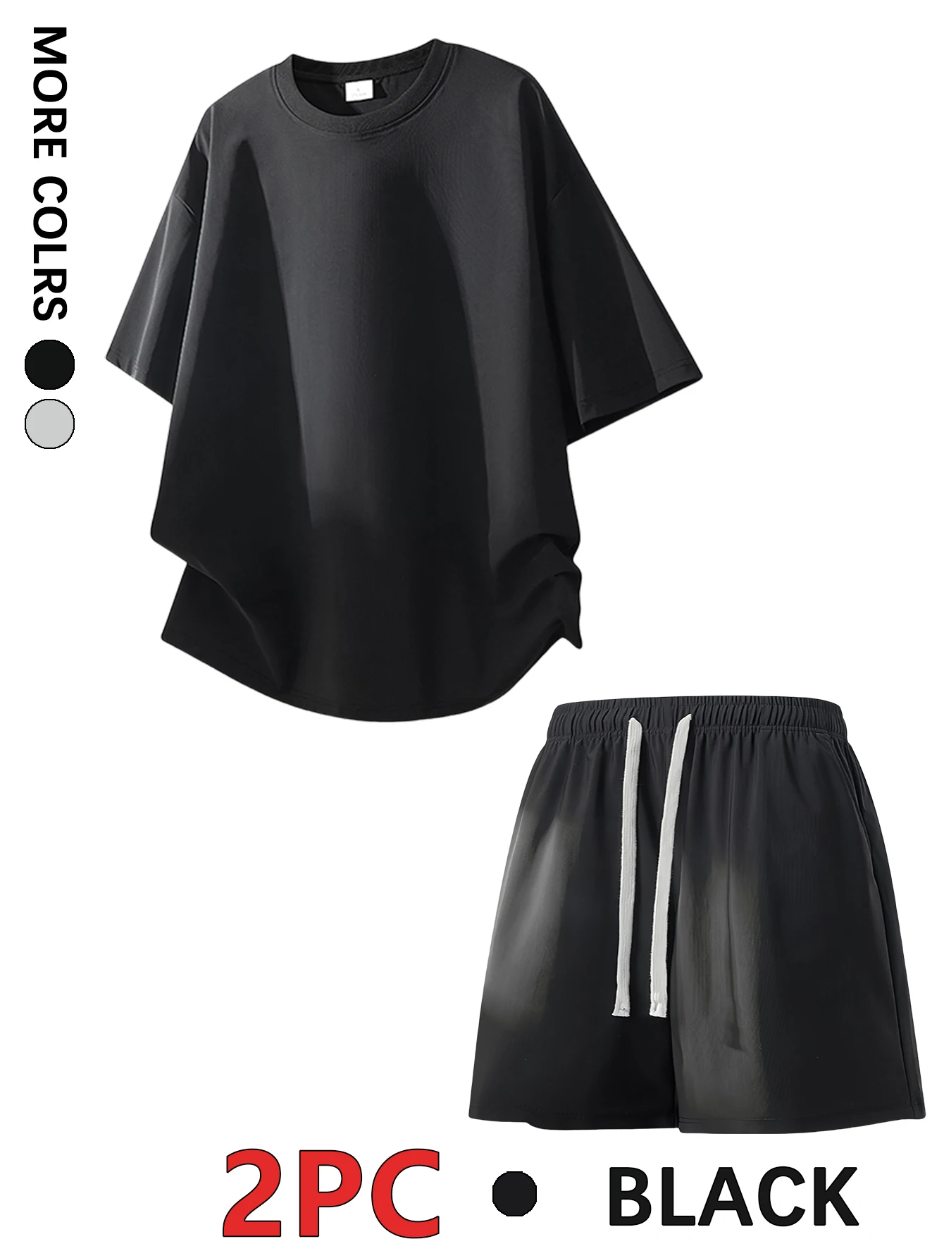 Men's Plain Regular Version Ice-Feel Quick-Drying Sun Protection Clothing and Casual Sun Protection Shorts Set with Drawstrings and Elastic Waistband, Suitable for Summer Basketball, Beach Vacation, Daily Travel, Fitness and Other Multi-Scenario Outfits,
Men's Plain Regular Version Ice-Feel Quick-Drying Sun Protection Clothing and Casual Sun Protection Shorts Set with Drawstrings and Elastic Waistband, Suitable for Summer Basketball, Beach Vacation, Daily Travel, Fitness and Other Multi-Scenario Outfits,