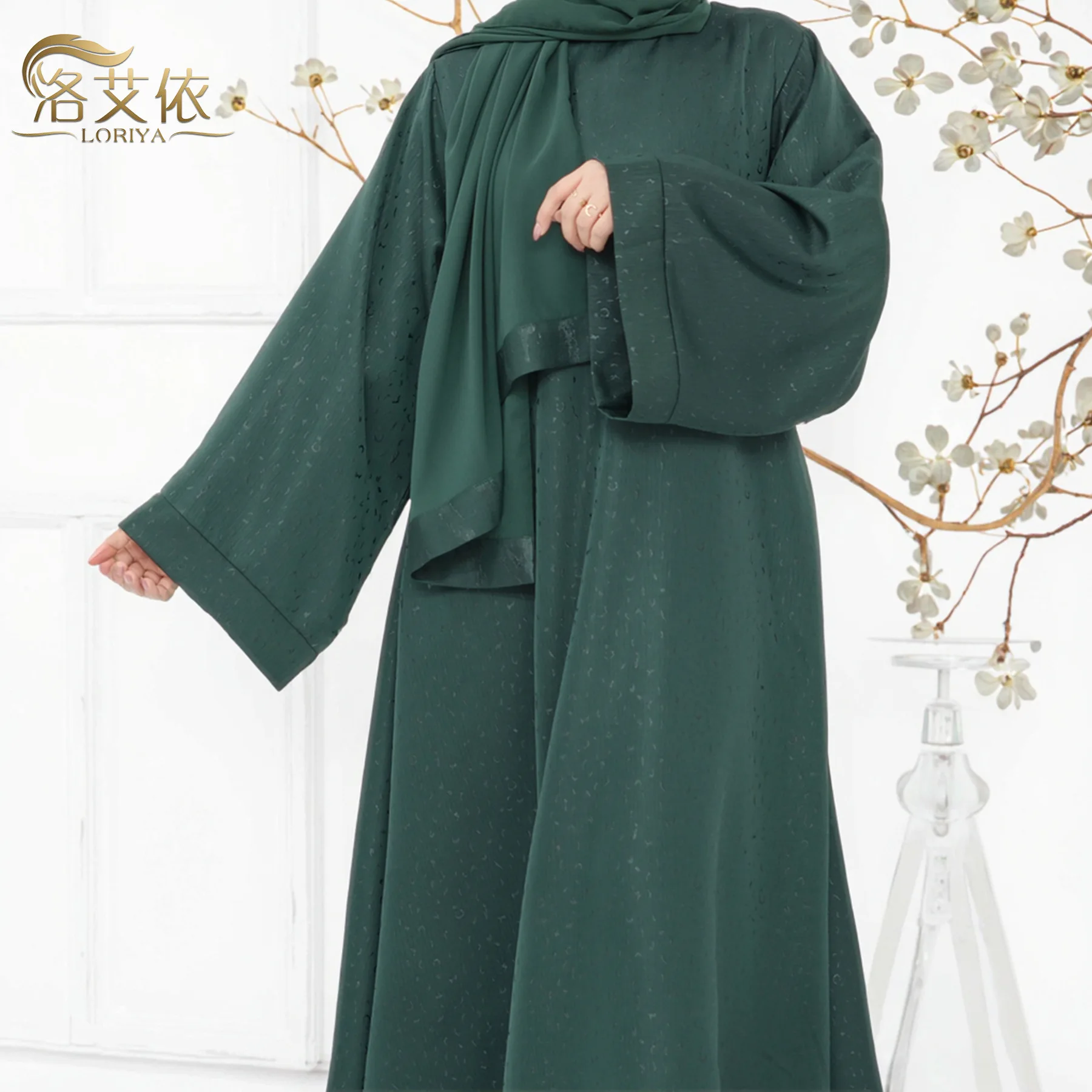 Muslim Women Long Loose Maxi Dress Fashion Dubai Turkish Elegant Robe Solid Color
Muslim Women Long Loose Maxi Dress Fashion Dubai Turkish Elegant Robe Solid Color