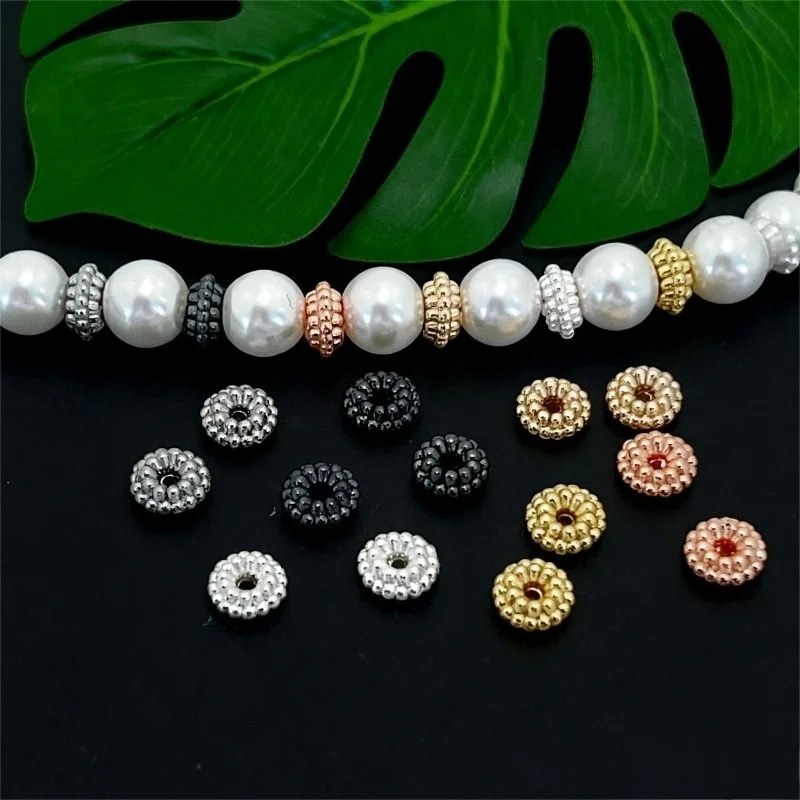 10 Pieces Gold Plated Wheel Flower Shape Spacer Beads DIY Pearl Bracelet Necklace Jewelry Materials Accessories Wholesales
10 Pieces Gold Plated Wheel Flower Shape Spacer Beads DIY Pearl Bracelet Necklace Jewelry Materials Accessories Wholesales