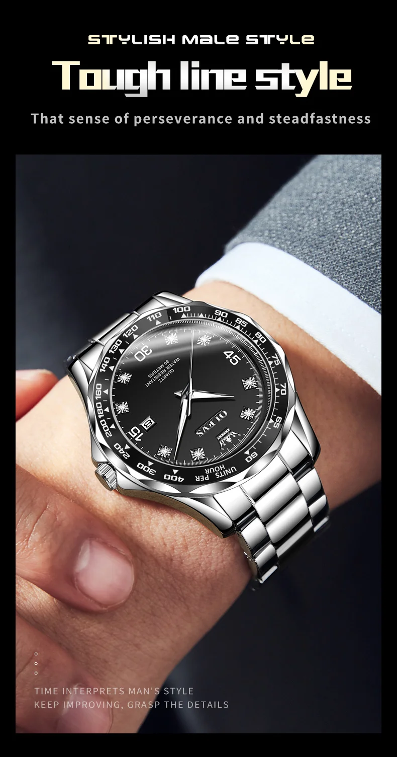 OLEVS 9988, роскошные брендовые серии, водонепроницаемые часы Green Water Ghost с бриллиантовой шкалой для мужчин, лучшие оригинальные кварцевые мужские наручные часы 
OLEVS 9988, роскошные брендовые серии, водонепроницаемые часы Green Water Ghost с бриллиантовой шкалой для мужчин, лучшие оригинальные кварцевые мужские наручные часы