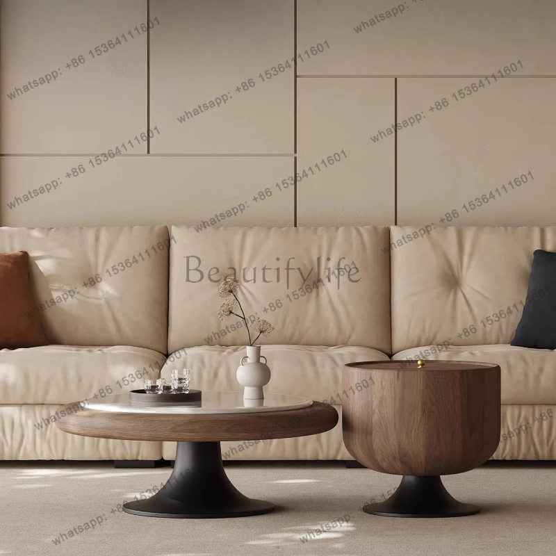 Retro round marble coffee table combination wabi-sabi style small apartment artistic sofa coffee table
Retro round marble coffee table combination wabi-sabi style small apartment artistic sofa coffee table