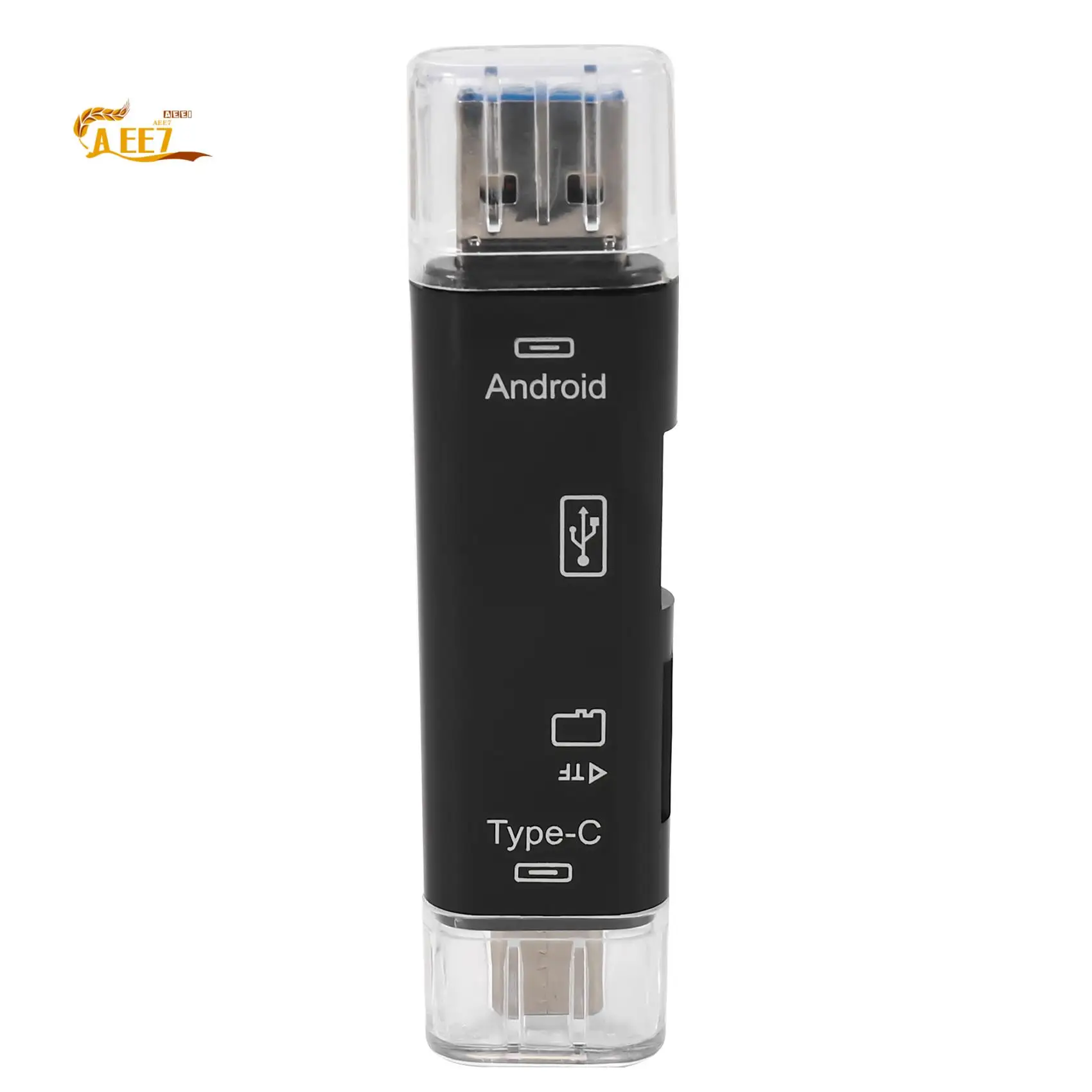 AEE7-5-в-1 Многофункциональное устройство чтения карт OTG Micro-SD/SD-карта/USB-считыватель Поддержка TF Android Type-C Телефон/Компьютер/Type-C
AEE7-5-в-1 Многофункциональное устройство чтения карт OTG Micro-SD/SD-карта/USB-считыватель Поддержка TF Android Type-C Телефон/Компьютер/Type-C