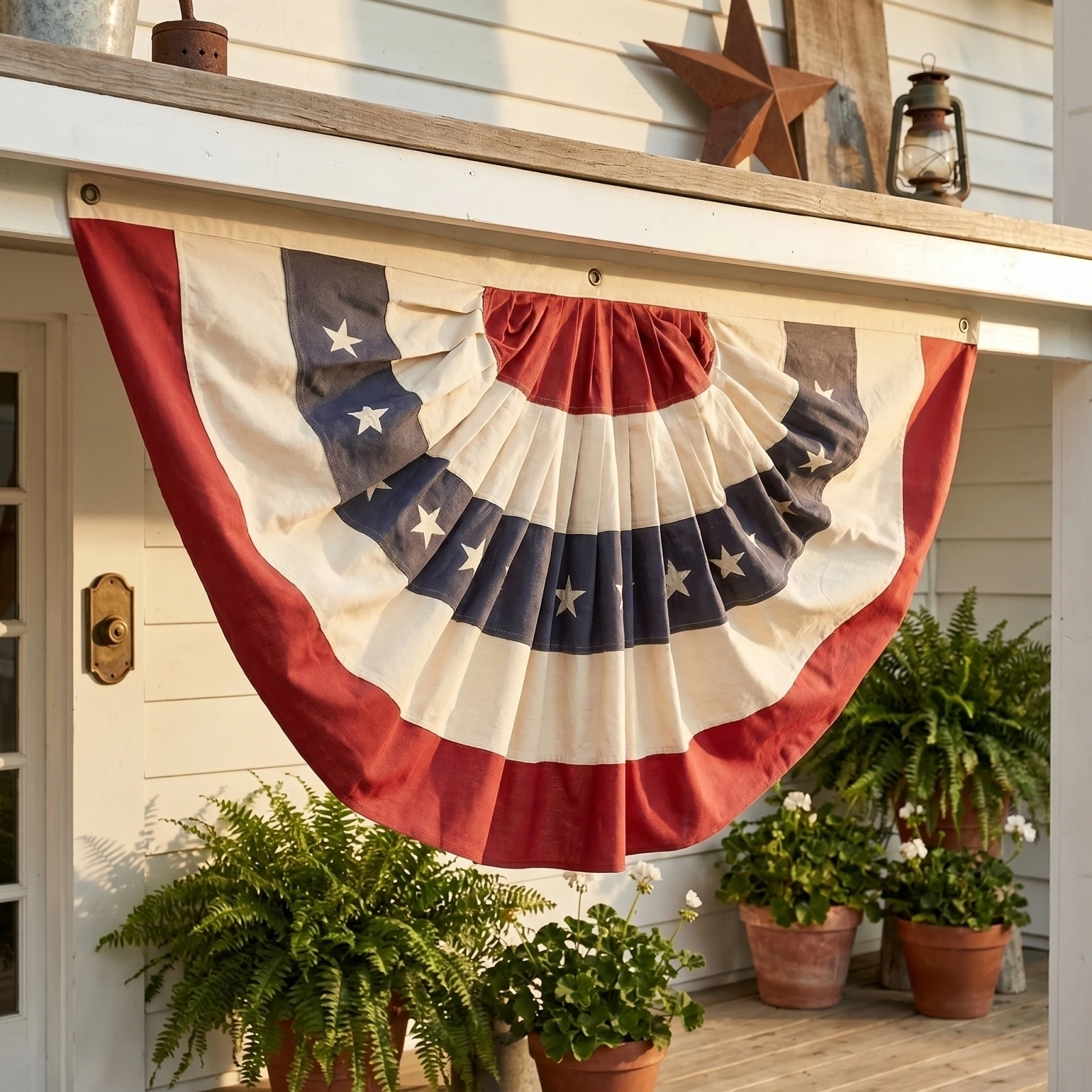 250th Independence Day Anniversary Flag Half Round Shaped Hanging Banners Family Garden Patriotic Decorative Commemorative Flag
250th Independence Day Anniversary Flag Half Round Shaped Hanging Banners Family Garden Patriotic Decorative Commemorative Flag