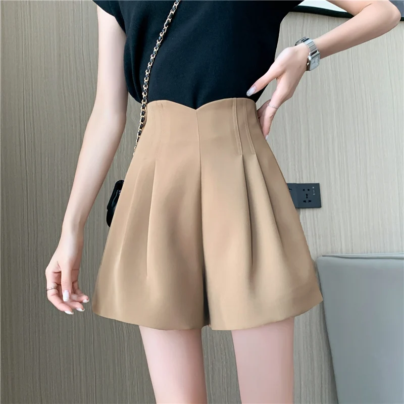 New Fashion Zipper High Waist A-line Shorts Women Wide Leg Shorts Ladies Summer Casual Khaki Suit Shorts
New Fashion Zipper High Waist A-line Shorts Women Wide Leg Shorts Ladies Summer Casual Khaki Suit Shorts