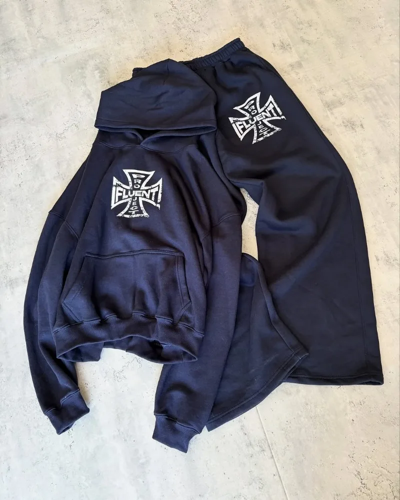 New Trendy Brand Harajuku Y2K Streetwear Men Suit Vintage High Street Retro Baggy Sweatpants Hip-hop Casual Oversized Sweatshirt
New Trendy Brand Harajuku Y2K Streetwear Men Suit Vintage High Street Retro Baggy Sweatpants Hip-hop Casual Oversized Sweatshirt