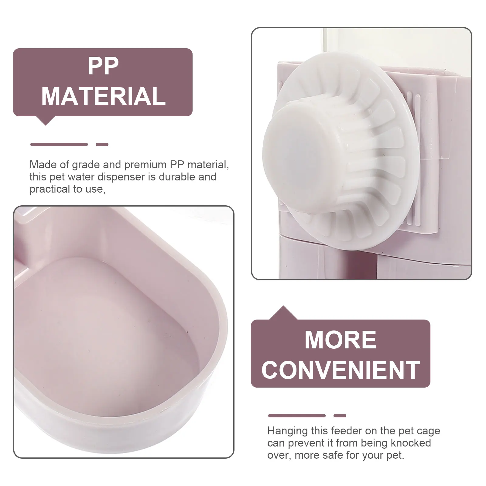 Rabbit Water Bottle Drinker Pet Hanging Bottles Food Dispenser Guinea Pig Cage Purple
Rabbit Water Bottle Drinker Pet Hanging Bottles Food Dispenser Guinea Pig Cage Purple