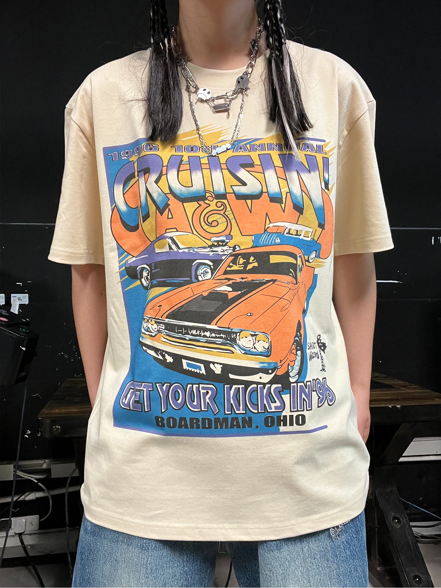 Heavyweight 260G Retro Vintage Car Sporty Casual Short Sleeve T-Shirt by Wang Youbing Studio Summer 2025 Fashion Accessory
Heavyweight 260G Retro Vintage Car Sporty Casual Short Sleeve T-Shirt by Wang Youbing Studio Summer 2025 Fashion Accessory