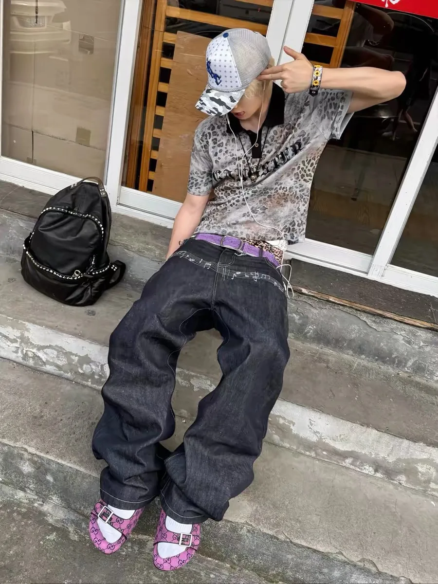 Retro American Embroidered Baggy Original Color Jeans Men's Design Sense Straight Loose A-Line Long Pants Casual Straight Leg...
Retro American Embroidered Baggy Original Color Jeans Men's Design Sense Straight Loose A-Line Long Pants Casual Straight Leg...