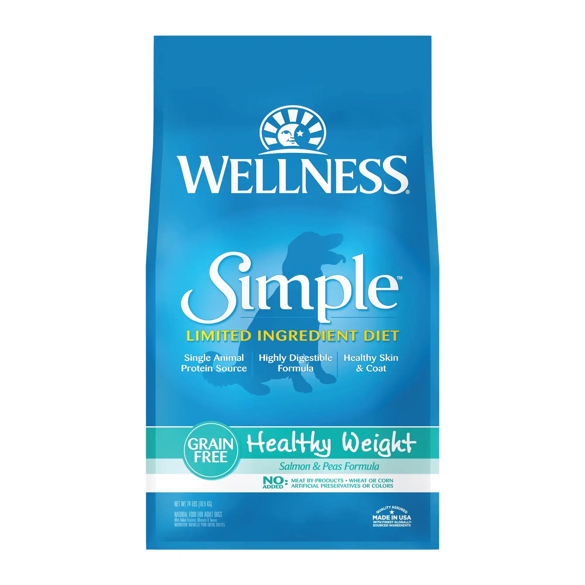 Wellness Simple Natural Grain Free Limited Сухая корм для собак с ингредиентом, полезный рецепт веса, сумка 24 фунта
Wellness Simple Natural Grain Free Limited Сухая корм для собак с ингредиентом, полезный рецепт веса, сумка 24 фунта
