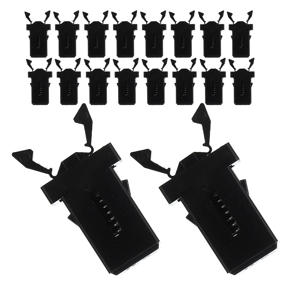 24pcs Push Button Trash Can Latch Universal Replacement Clips Black Concealed Micro Switch Lock Buckle Garbage Bin Lid Locks
24pcs Push Button Trash Can Latch Universal Replacement Clips Black Concealed Micro Switch Lock Buckle Garbage Bin Lid Locks