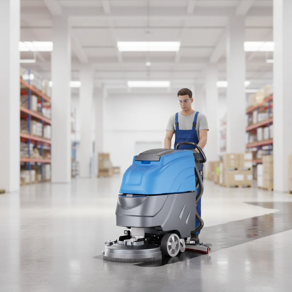 70L Battery Opreated Compact Walk Behind Floor Scrubber for Industrial Cleaning
70L Battery Opreated Compact Walk Behind Floor Scrubber for Industrial Cleaning