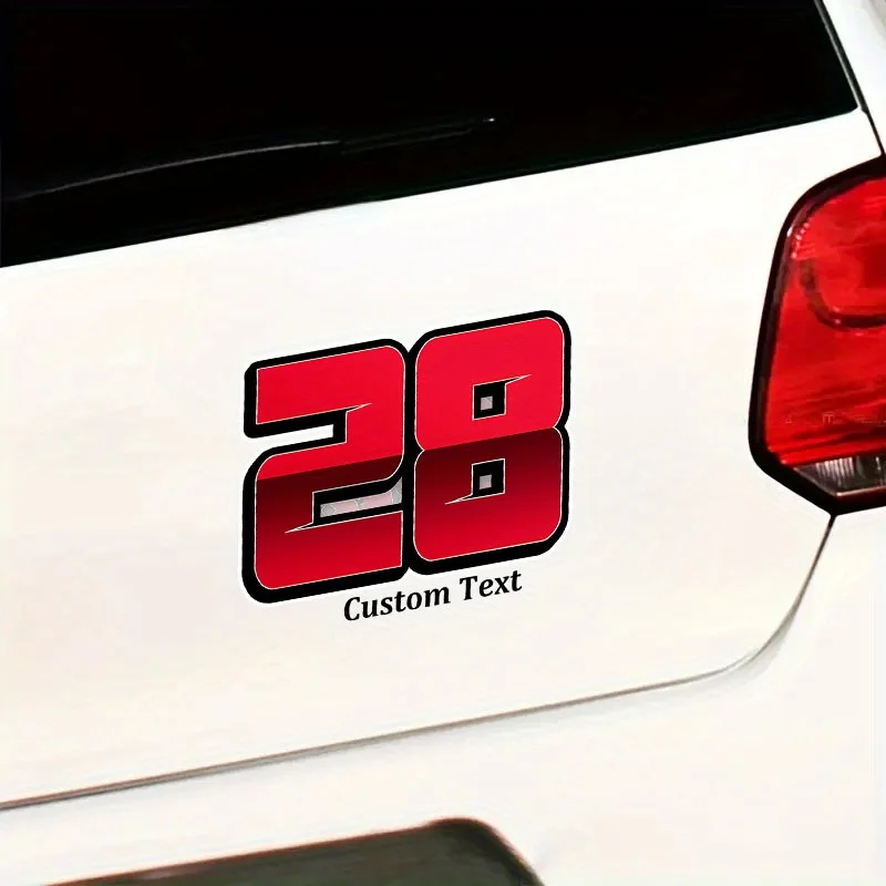 1PC Custom Number 28 Style Waterproof Sticker, Personalized Vinyl Decal for Car Window Bumper Helmet
1PC Custom Number 28 Style Waterproof Sticker, Personalized Vinyl Decal for Car Window Bumper Helmet