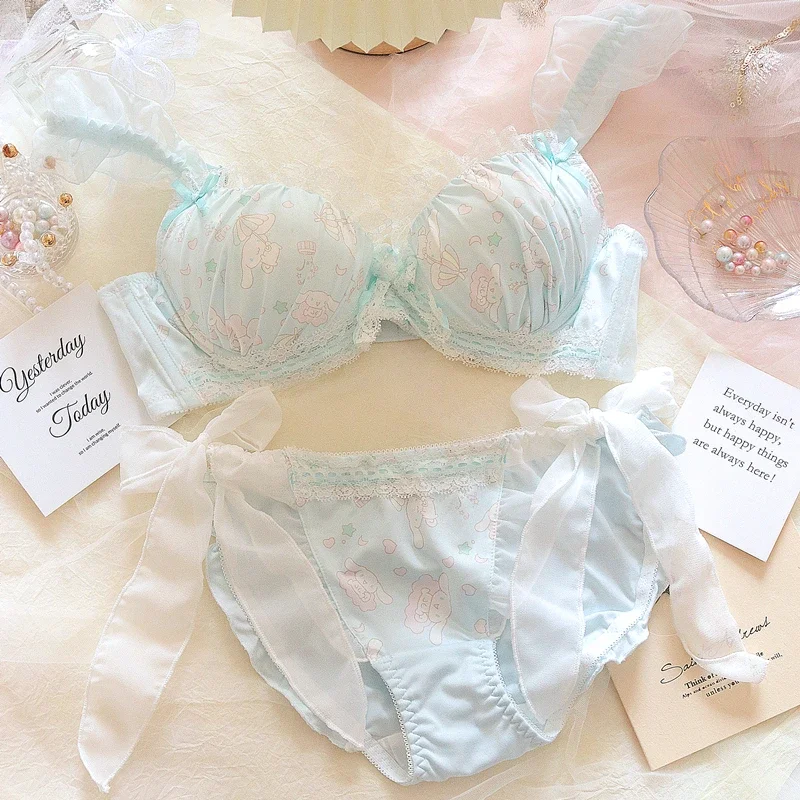 Sweet and cute cinnamon dog underwear girl soft with steel ring bra set push up women lingerie with panties suit
Sweet and cute cinnamon dog underwear girl soft with steel ring bra set push up women lingerie with panties suit