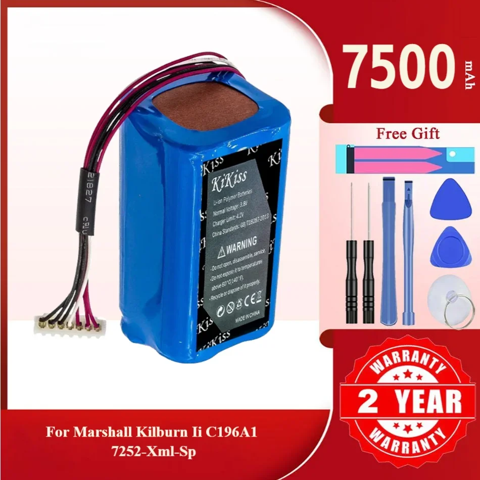 Аккумулятор Kilburn II для Marshall Kilburn II C196A1 7252-XML-SP Bluetooth-динамик с 7-проводным разъемом
Аккумулятор Kilburn II для Marshall Kilburn II C196A1 7252-XML-SP Bluetooth-динамик с 7-проводным разъемом