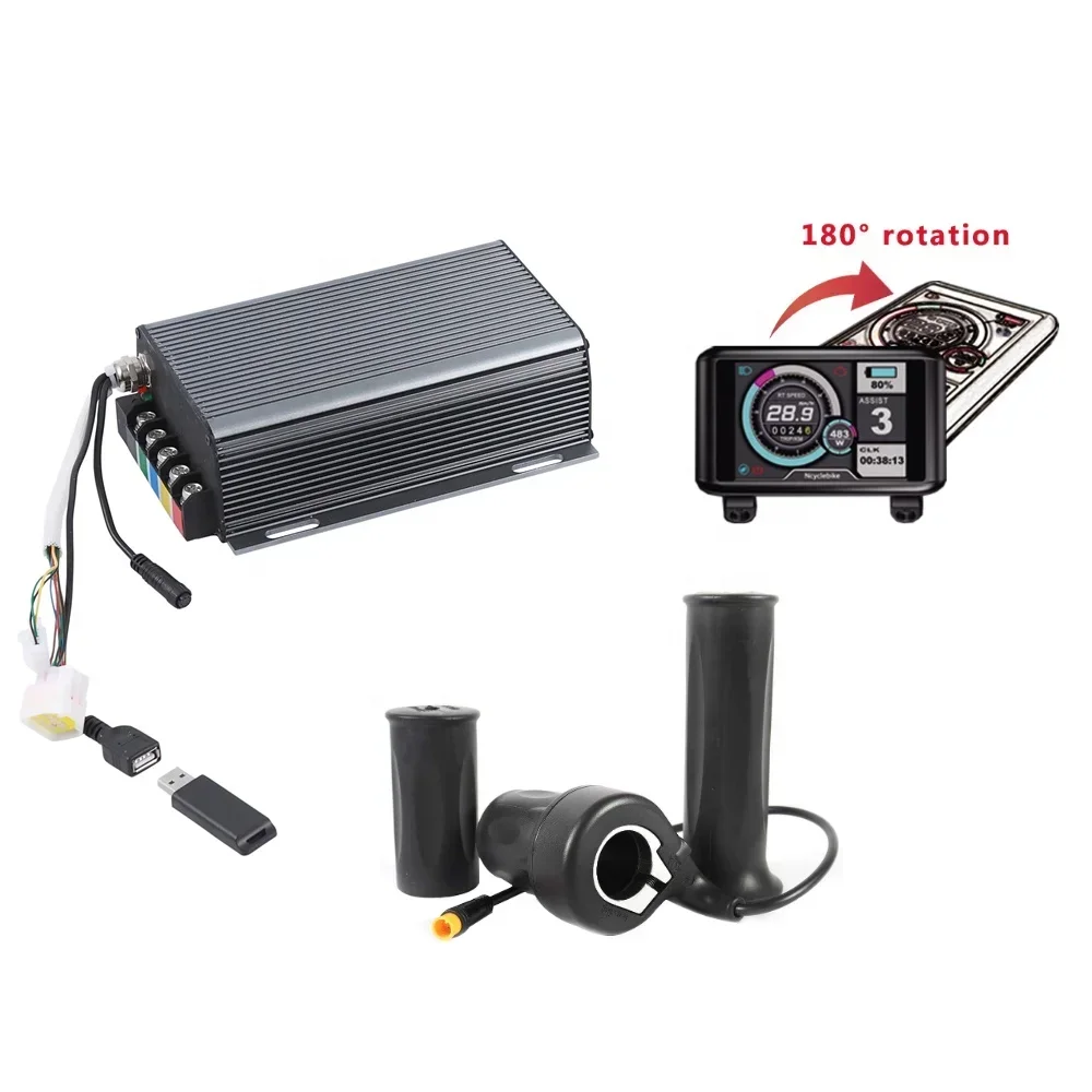 48-72v sabvoton 80a electric bike controller brushless motor electric bicycle part with LCD UKC1 display and throttle 
48-72v sabvoton 80a electric bike controller brushless motor electric bicycle part with LCD UKC1 display and throttle