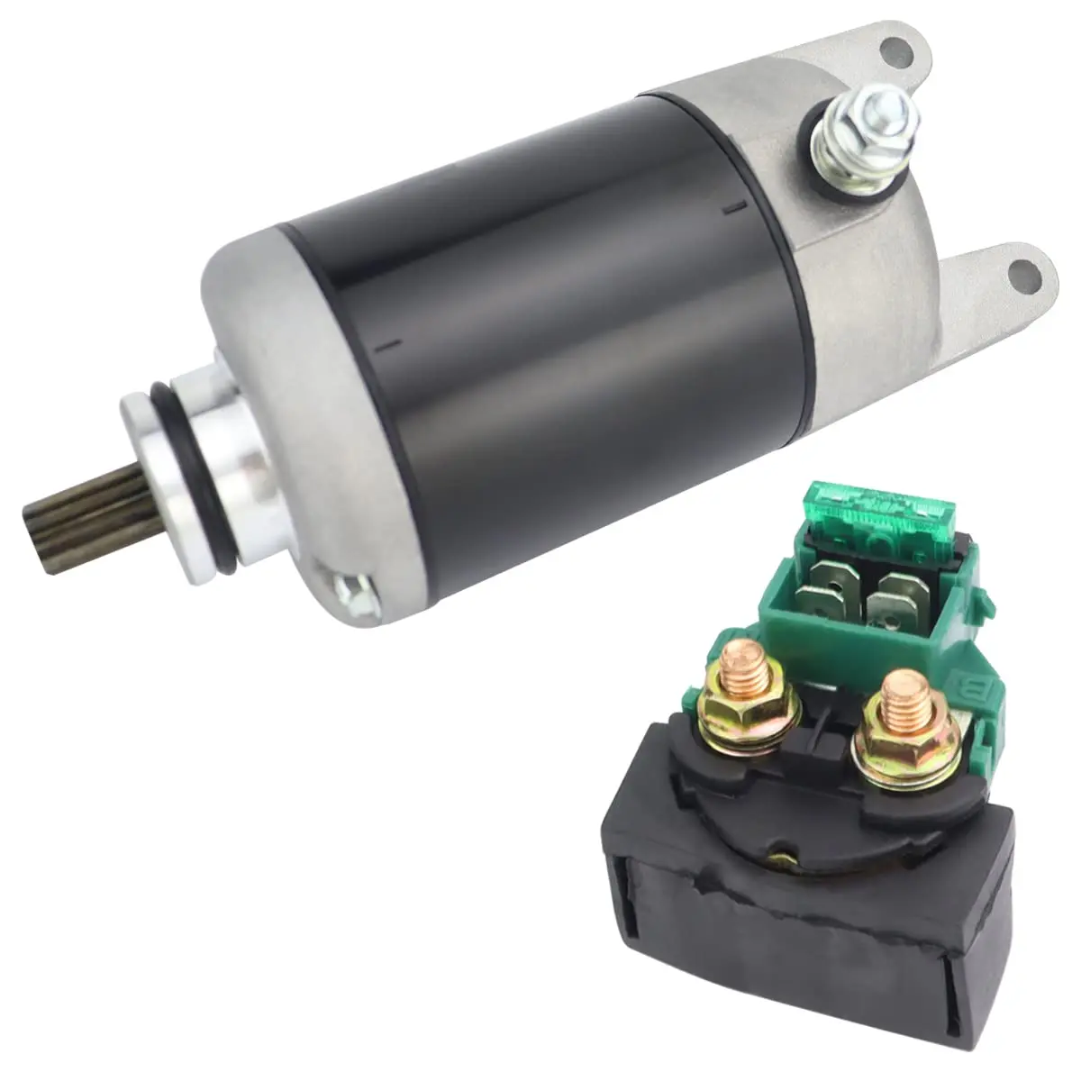 Starter & Relay for 1986-2012 Kawasaki Ninja 250R EX250 1988-1994 Eliminator 250 EL250 21163-1100 21163-1136 21163-1205
Starter & Relay for 1986-2012 Kawasaki Ninja 250R EX250 1988-1994 Eliminator 250 EL250 21163-1100 21163-1136 21163-1205