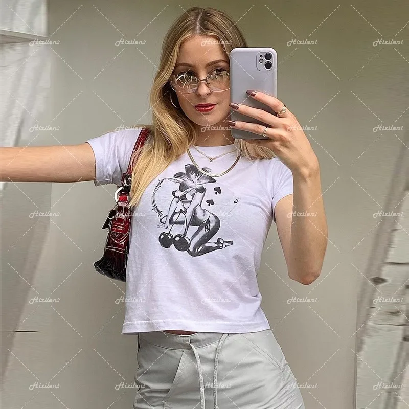 2022 Summer Grunge Slim Y2k Tops Round Neck Punk Vintage Graphic Tee Shirt Women Crop Top Short Sleeve Kawaii T Shirt harajuku
2022 Summer Grunge Slim Y2k Tops Round Neck Punk Vintage Graphic Tee Shirt Women Crop Top Short Sleeve Kawaii T Shirt harajuku