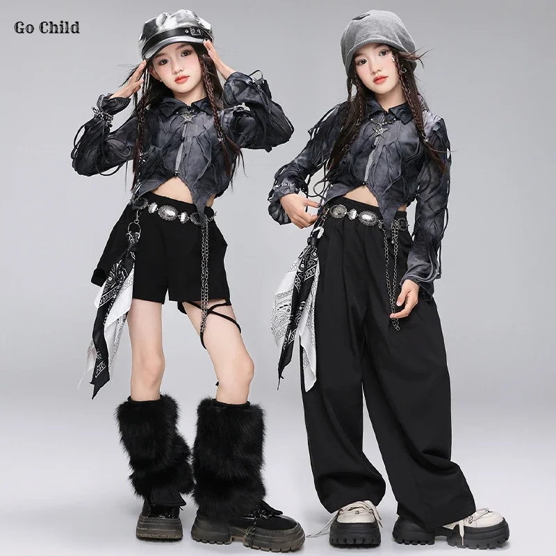 Girls K-pop Tassels Crop Top Street Dance Pants Children Hip Hop Jacket Shorts Kids Cool Streetwear Costumes Jazz Clothes Sets
Girls K-pop Tassels Crop Top Street Dance Pants Children Hip Hop Jacket Shorts Kids Cool Streetwear Costumes Jazz Clothes Sets
