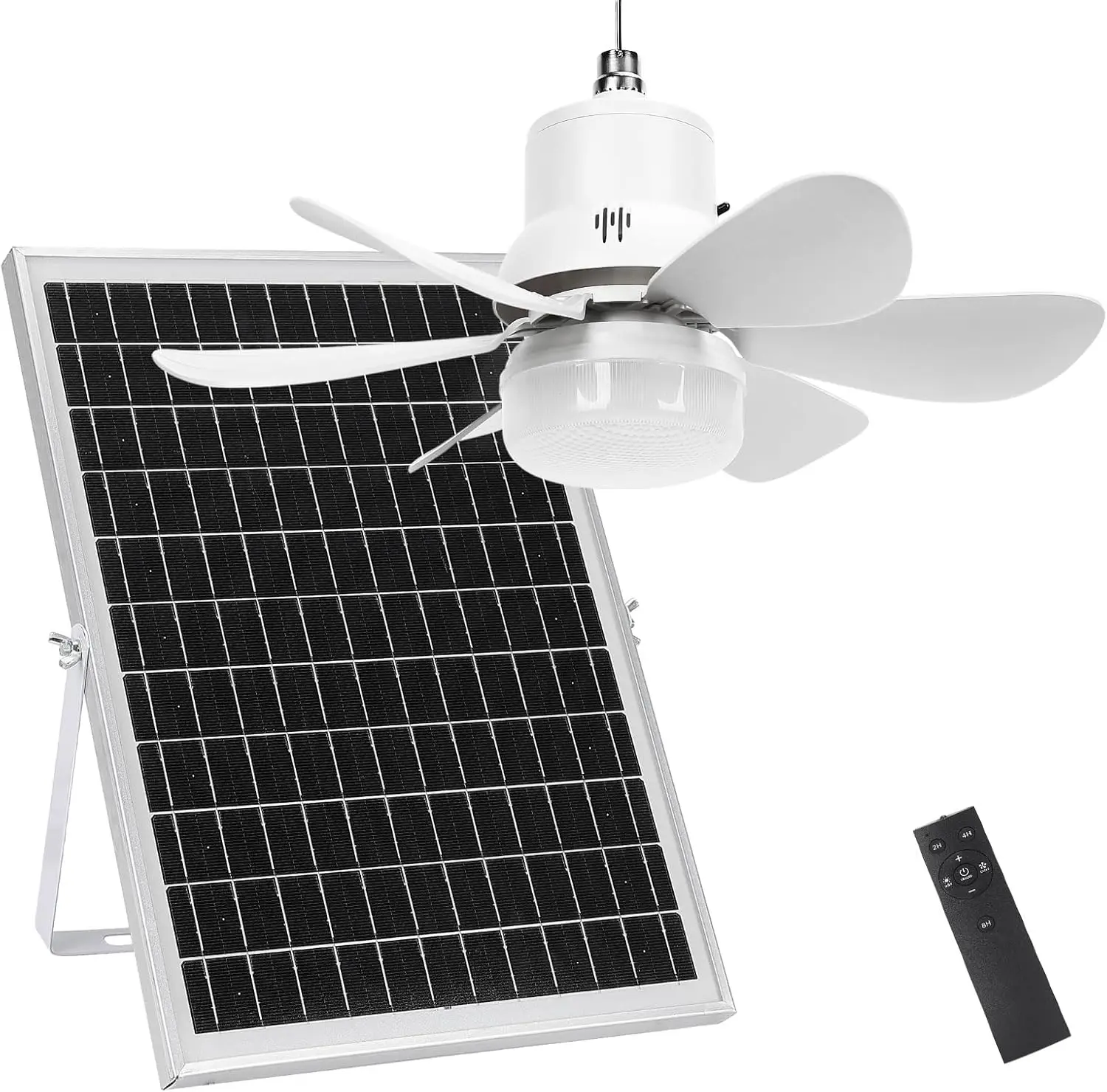 18" Solar Ceiling Fan with Light, Portable Rechargeable for Outdoor Camping Patio Gazebo Greenhouse
18" Solar Ceiling Fan with Light, Portable Rechargeable for Outdoor Camping Patio Gazebo Greenhouse