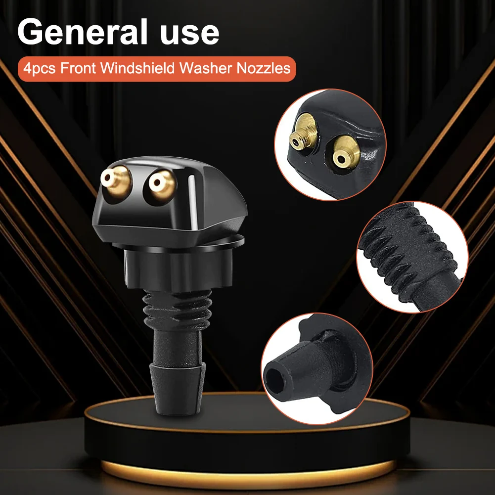 4pcs Front Windshield Washer Nozzles, Front Windshield Washer Nozzle kit and Fluid Hose, Windshield Washer Nozzles Wiper Spray
4pcs Front Windshield Washer Nozzles, Front Windshield Washer Nozzle kit and Fluid Hose, Windshield Washer Nozzles Wiper Spray