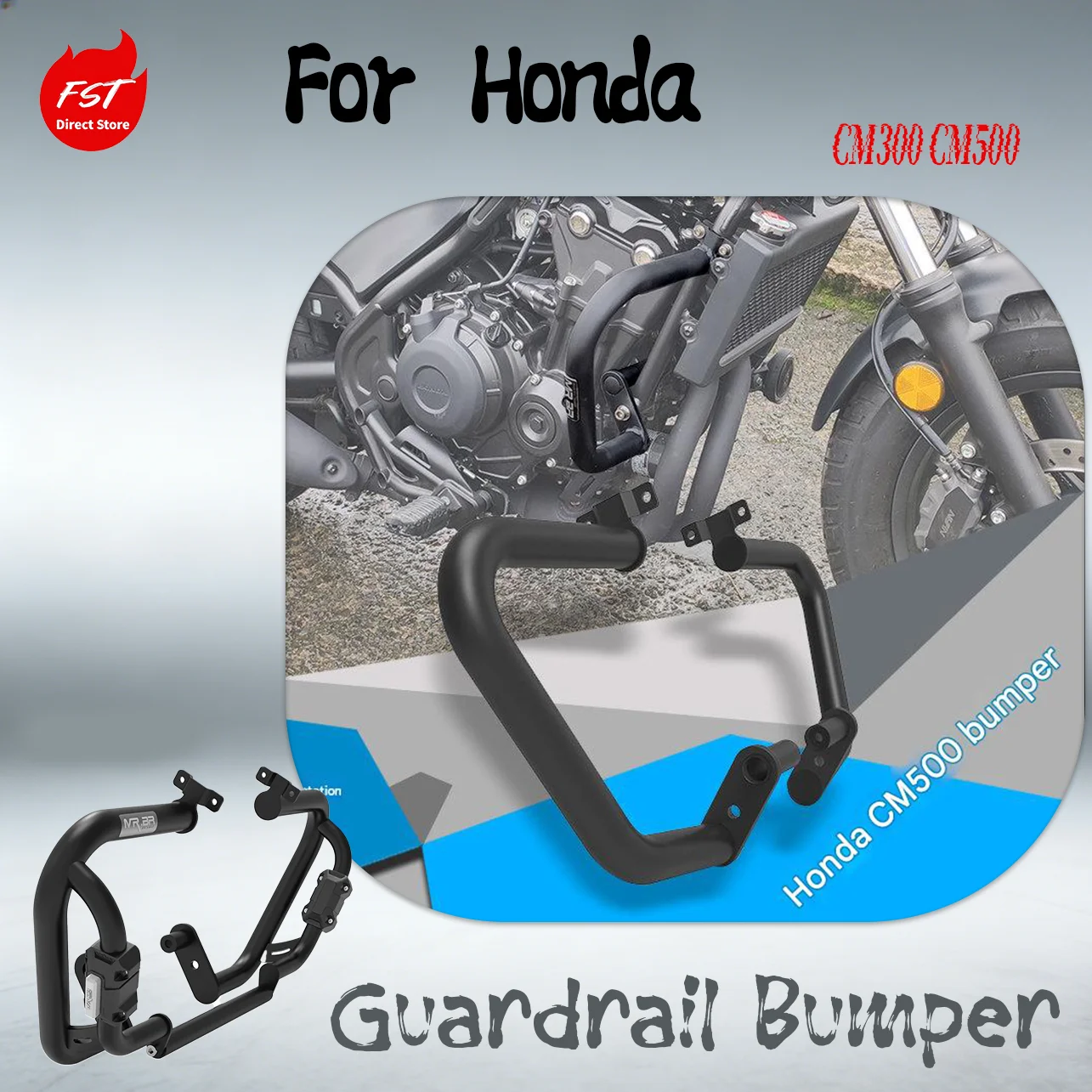 Crash Bars Anti-Fall Bumper Rear Backrest Luggage Rack Modified Accessories for Honda CM300 CM500 Rebel Motorcycle
Crash Bars Anti-Fall Bumper Rear Backrest Luggage Rack Modified Accessories for Honda CM300 CM500 Rebel Motorcycle