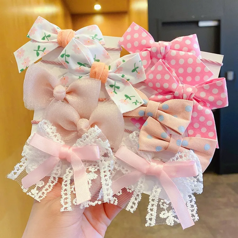 Sweet Bow Elastic Hair Bands Set for Little Girls Baby Women Fashion Ponytail Hair Ropes Stylish Hair Accessories Various Colors
Sweet Bow Elastic Hair Bands Set for Little Girls Baby Women Fashion Ponytail Hair Ropes Stylish Hair Accessories Various Colors