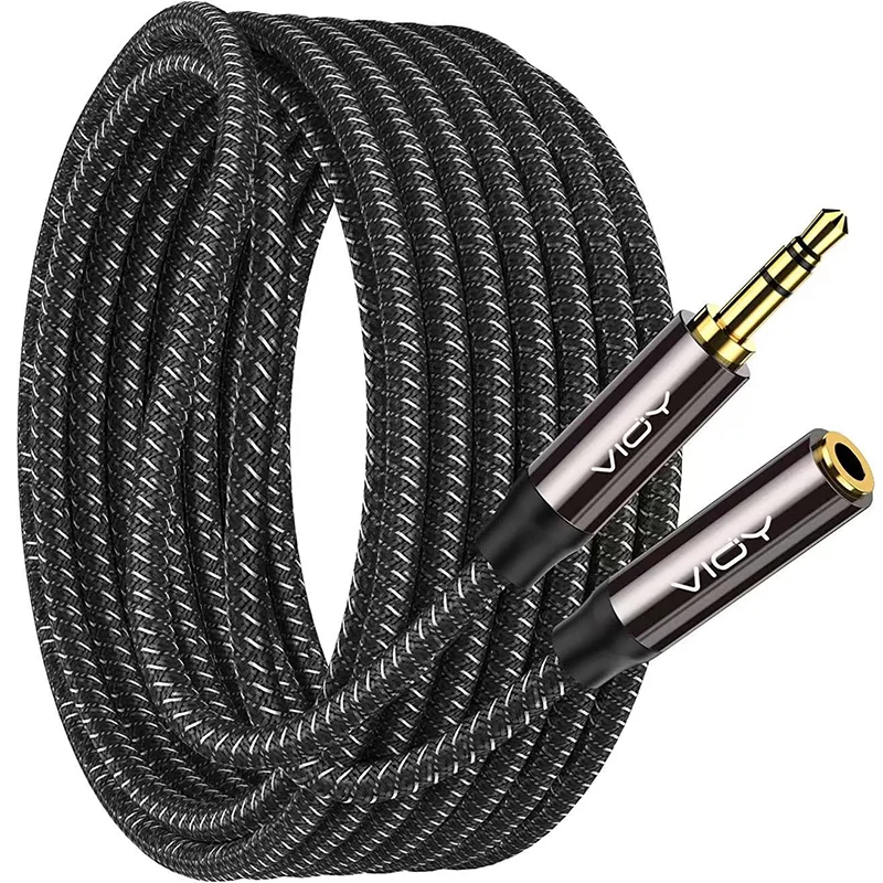 Headphone Extension Cable Jack 3.5mm TRS Male To Female Stereo Audio Cable Nylon Braided Aux Cord for Car Smartphone Tablet Etc
Headphone Extension Cable Jack 3.5mm TRS Male To Female Stereo Audio Cable Nylon Braided Aux Cord for Car Smartphone Tablet Etc