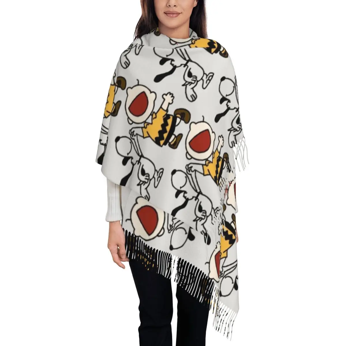 Custom Happy S-Snoopys Tassel Scarf Women Soft Shawl Wrap Female Winter Fall Scarves
Custom Happy S-Snoopys Tassel Scarf Women Soft Shawl Wrap Female Winter Fall Scarves