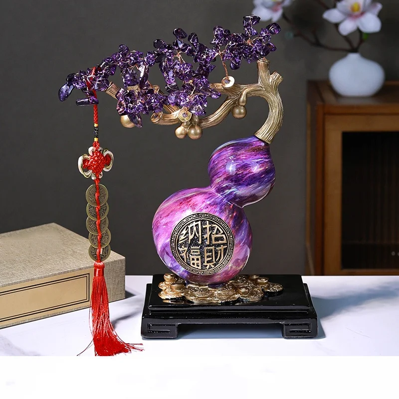 Chinese Style Gourd Ornament Lucky Feng Shui Auspicious Home Decoration Craft for Living Room Traditional Fortune Blessing Decor
Chinese Style Gourd Ornament Lucky Feng Shui Auspicious Home Decoration Craft for Living Room Traditional Fortune Blessing Decor