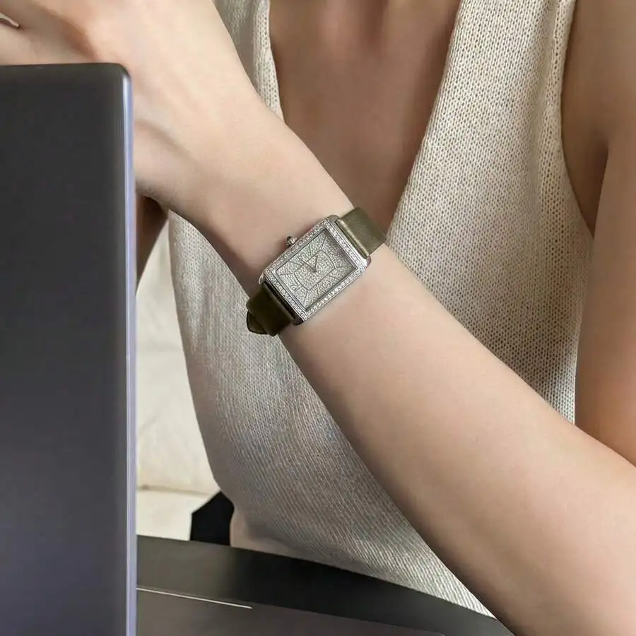 Rectangular Rhinestone Stainless Steel Band Quartz Watch For Women Fashion Luxury Daily Wear
Rectangular Rhinestone Stainless Steel Band Quartz Watch For Women Fashion Luxury Daily Wear