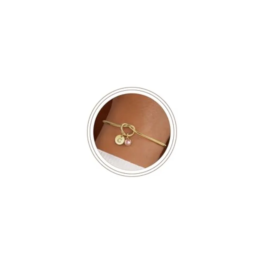Fānyì yīngwén Initial Birthstone Bracelets for Women Girls, Dainty 4K Gold Plated 2 Months Disc Initial A-Z Birthstone Heart Kn
Fānyì yīngwén Initial Birthstone Bracelets for Women Girls, Dainty 4K Gold Plated 2 Months Disc Initial A-Z Birthstone Heart Kn