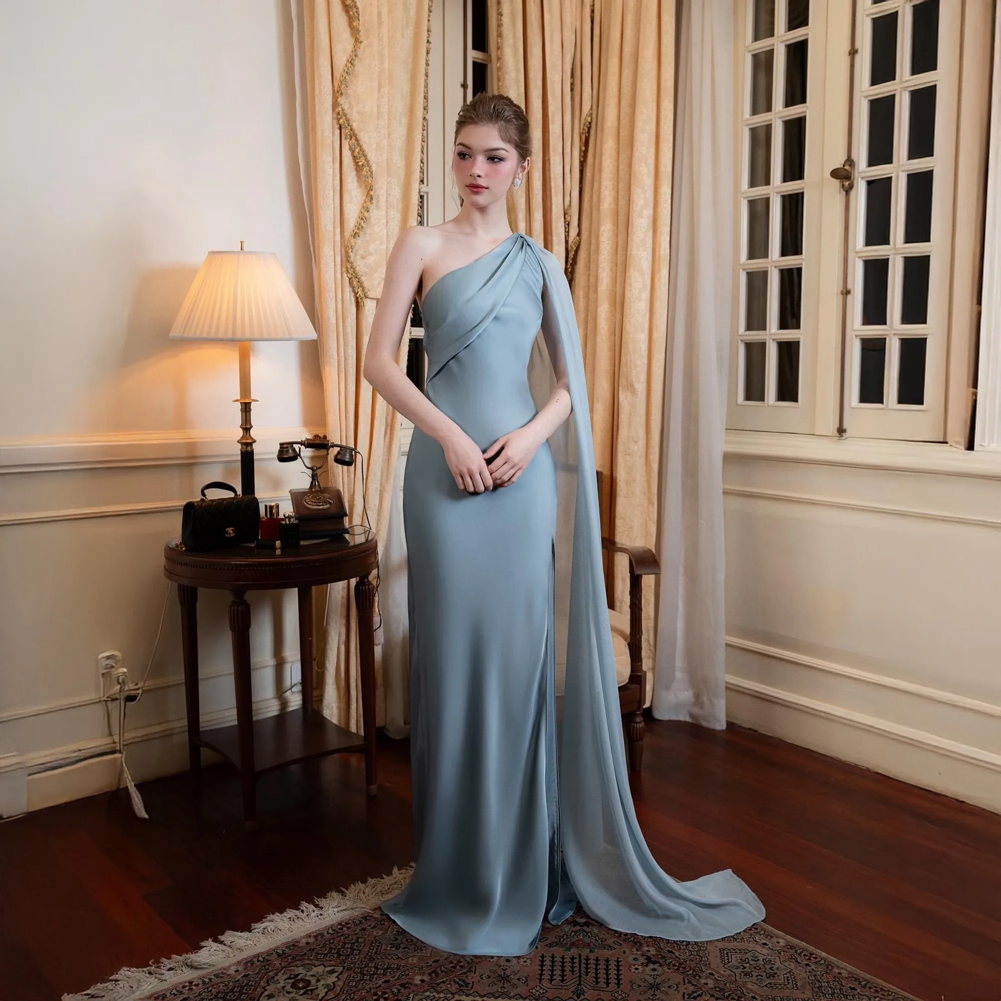 Custom Made Prom Dresses Backless Romantic Party Dresses One Shoulder Formal Evening Gowns Wedding Dresses
Custom Made Prom Dresses Backless Romantic Party Dresses One Shoulder Formal Evening Gowns Wedding Dresses