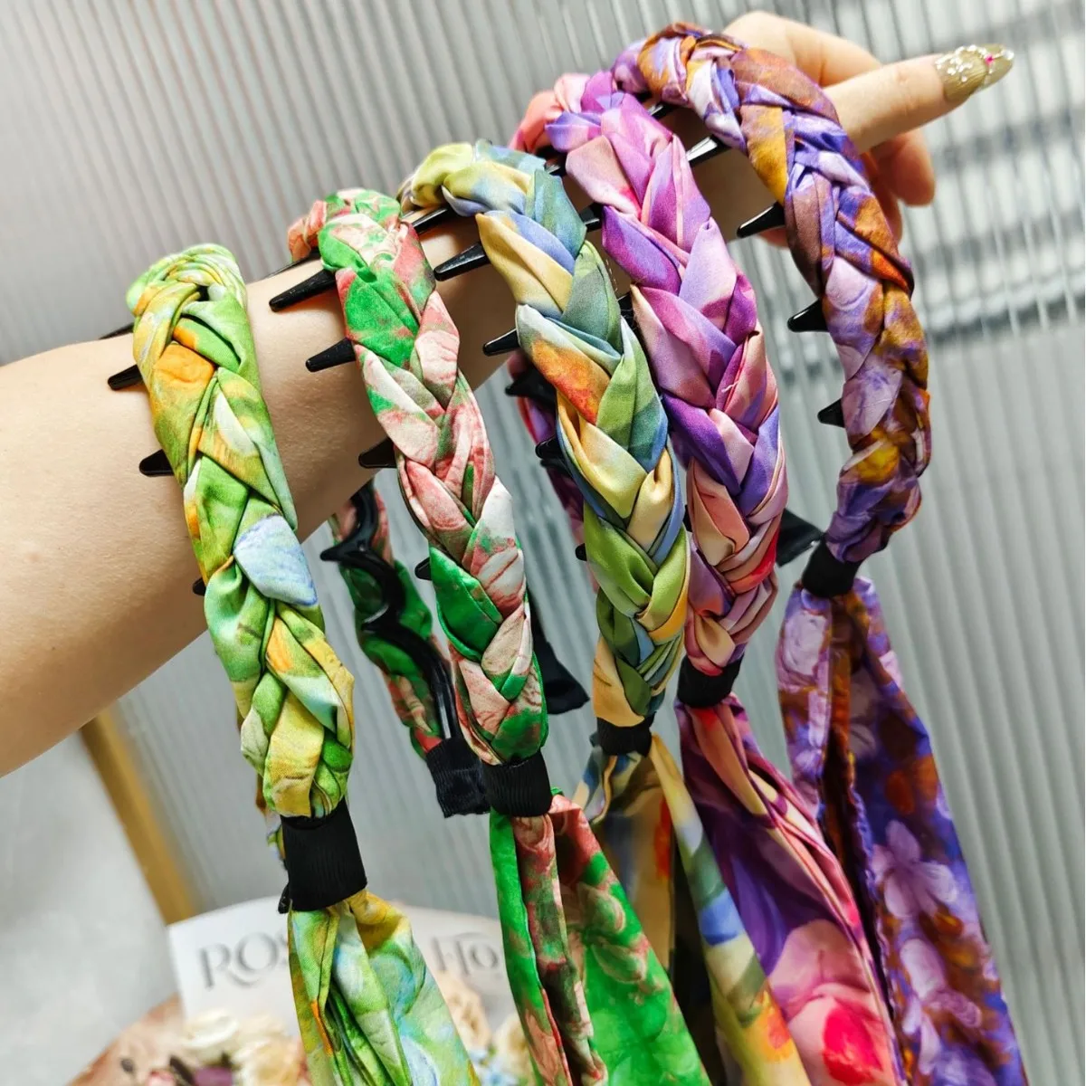 Spring New Arrivals: Floral Print Chiffon Braided Headband with Tassel and Toothed Edge Hair Accessory
Spring New Arrivals: Floral Print Chiffon Braided Headband with Tassel and Toothed Edge Hair Accessory