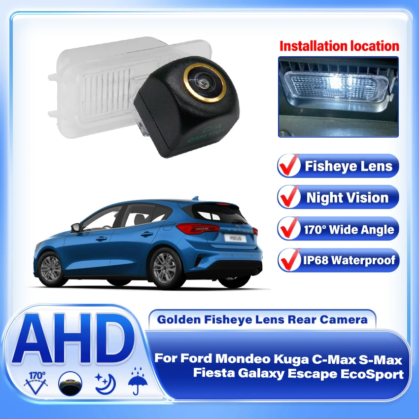 AHD1920×1080P Car Rear View Waterproof Golden fisheye lens Camera For Ford Mondeo Kuga C-Max S-Max Fiesta Galaxy Escape EcoSport
AHD1920×1080P Car Rear View Waterproof Golden fisheye lens Camera For Ford Mondeo Kuga C-Max S-Max Fiesta Galaxy Escape EcoSport