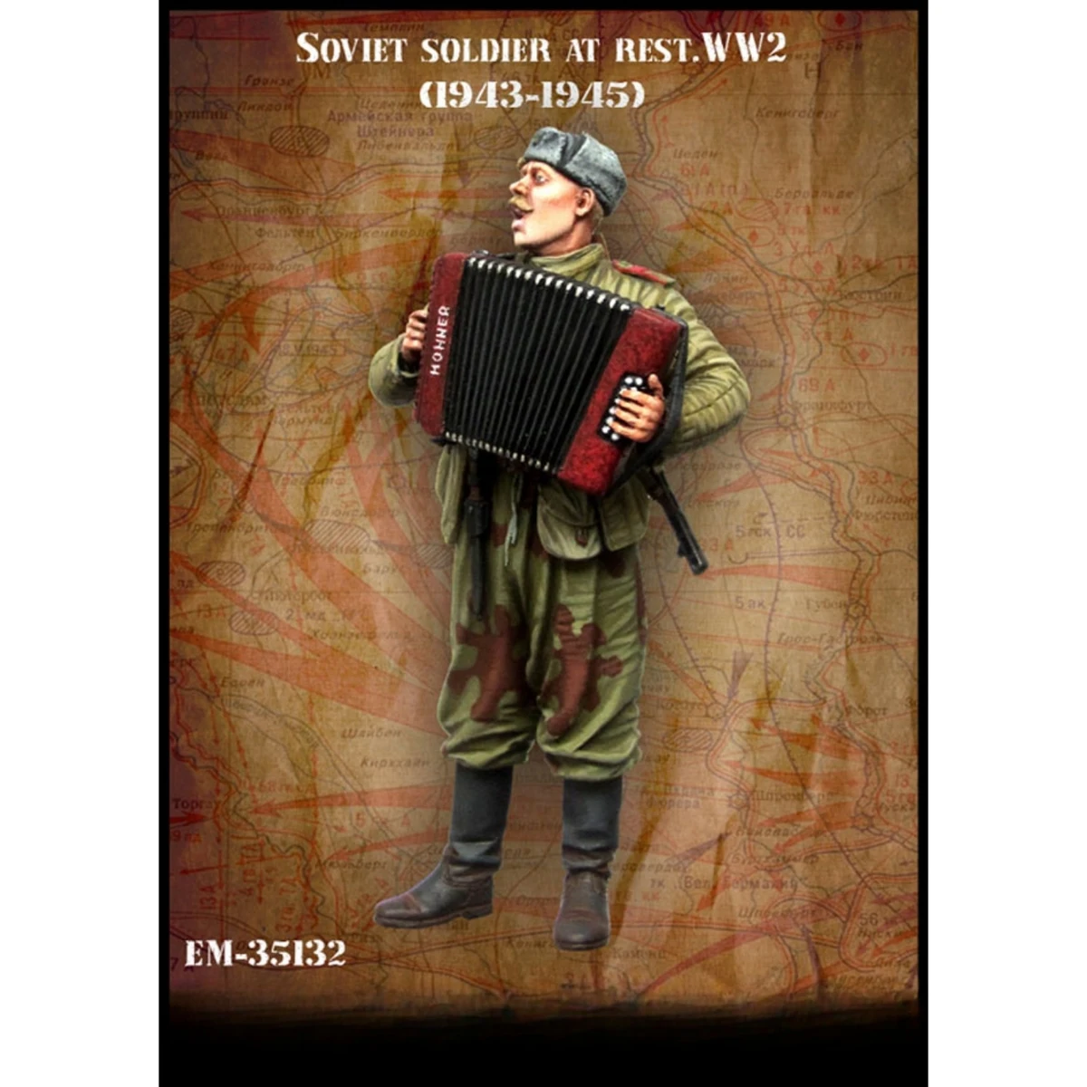 1/35 Resin figure unpainted model kit, military theme Soviet soldiers singing, unassembled and unpainted GK, 906R
1/35 Resin figure unpainted model kit, military theme Soviet soldiers singing, unassembled and unpainted GK, 906R