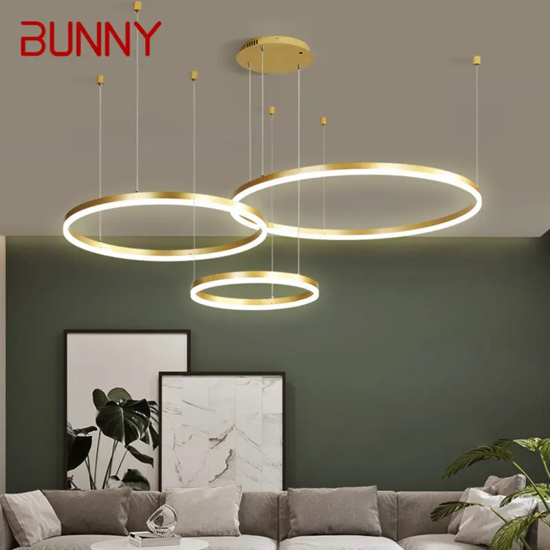 BUNNY Nordic Pendant Lamp Chandeliers 3 Rings Creative LED Gold Decor for Home Living Room Bedroom Vintage
BUNNY Nordic Pendant Lamp Chandeliers 3 Rings Creative LED Gold Decor for Home Living Room Bedroom Vintage