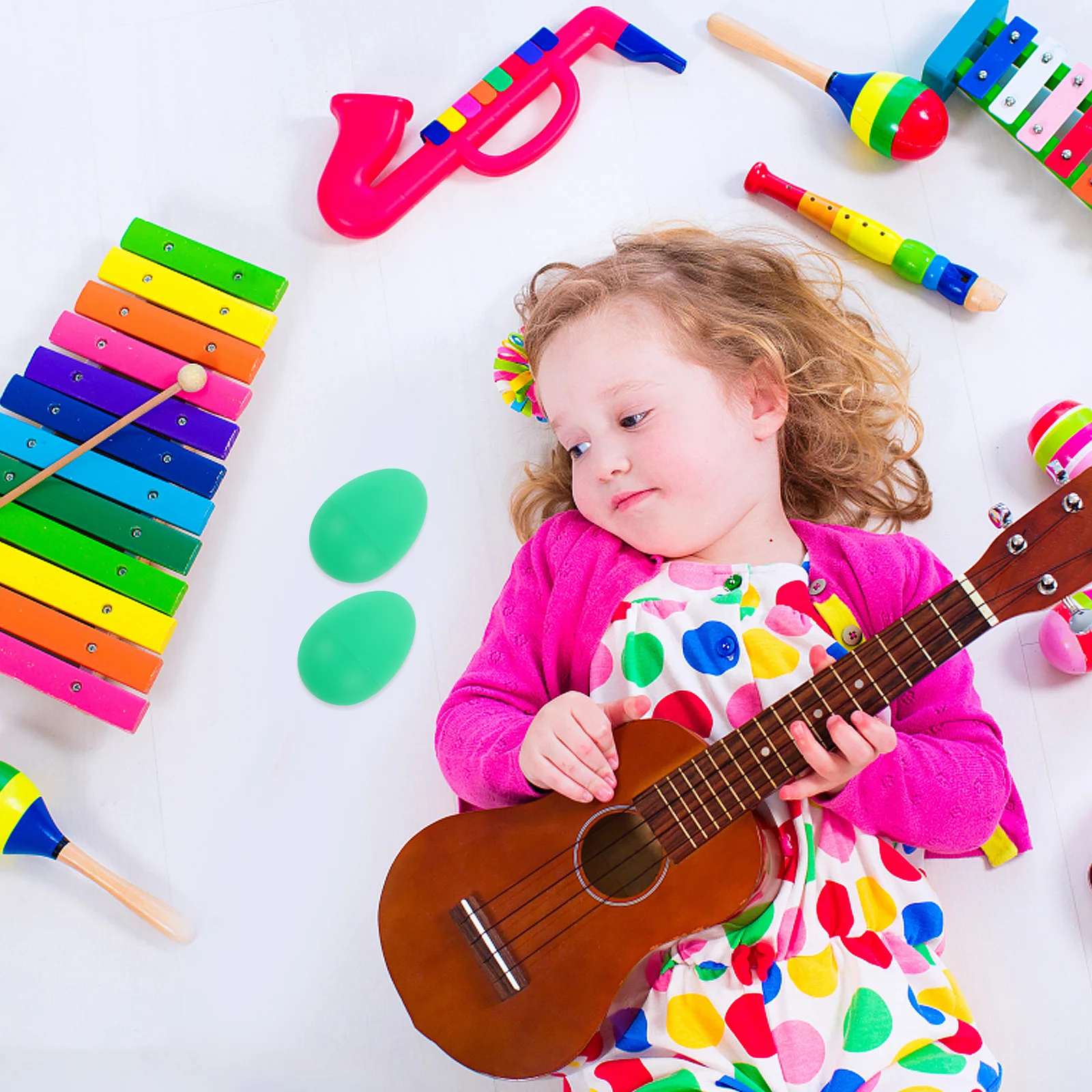 6pcs Orff Musical Instruments Shaker Eggs Durable Plastic Kids Toys Rich Sound Early Education Family Activities Percussion
6pcs Orff Musical Instruments Shaker Eggs Durable Plastic Kids Toys Rich Sound Early Education Family Activities Percussion