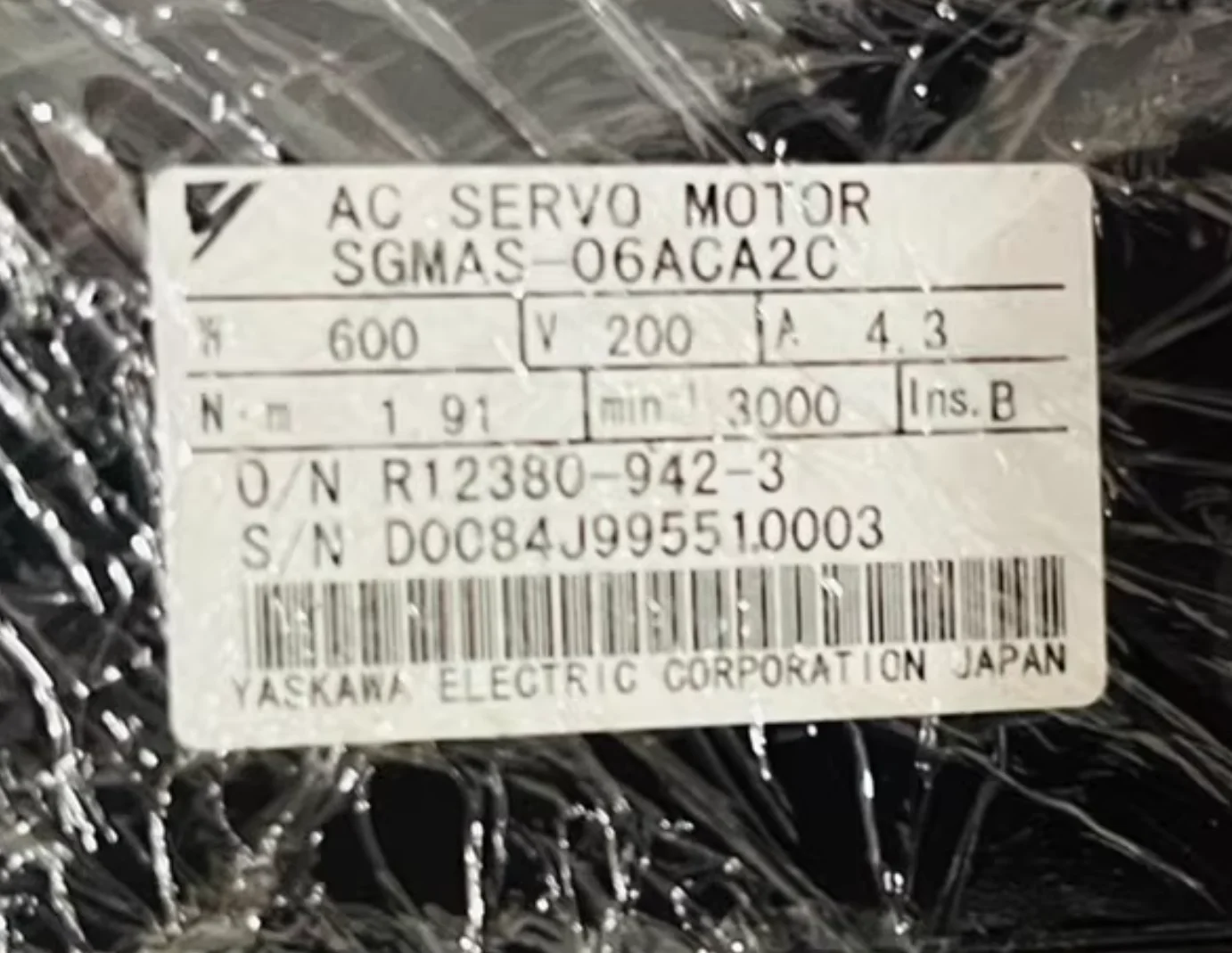 SGMAS-06ACA2C Brand New Servo Motor SGMAS 06ACA2C Servo Motor,Fast shipping
SGMAS-06ACA2C Brand New Servo Motor SGMAS 06ACA2C Servo Motor,Fast shipping
