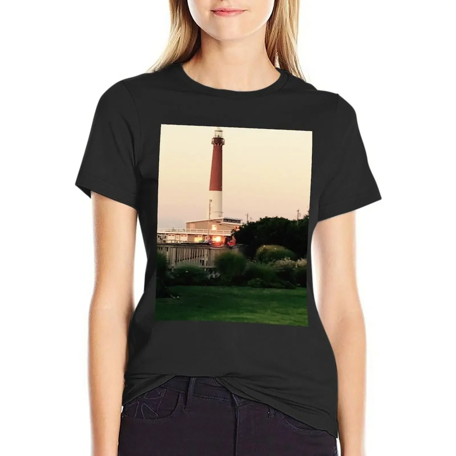Barnegat Light House, Jersey Shore, Long Beach Island, NJ T-Shirt summer tops Summer Women's clothing
Barnegat Light House, Jersey Shore, Long Beach Island, NJ T-Shirt summer tops Summer Women's clothing