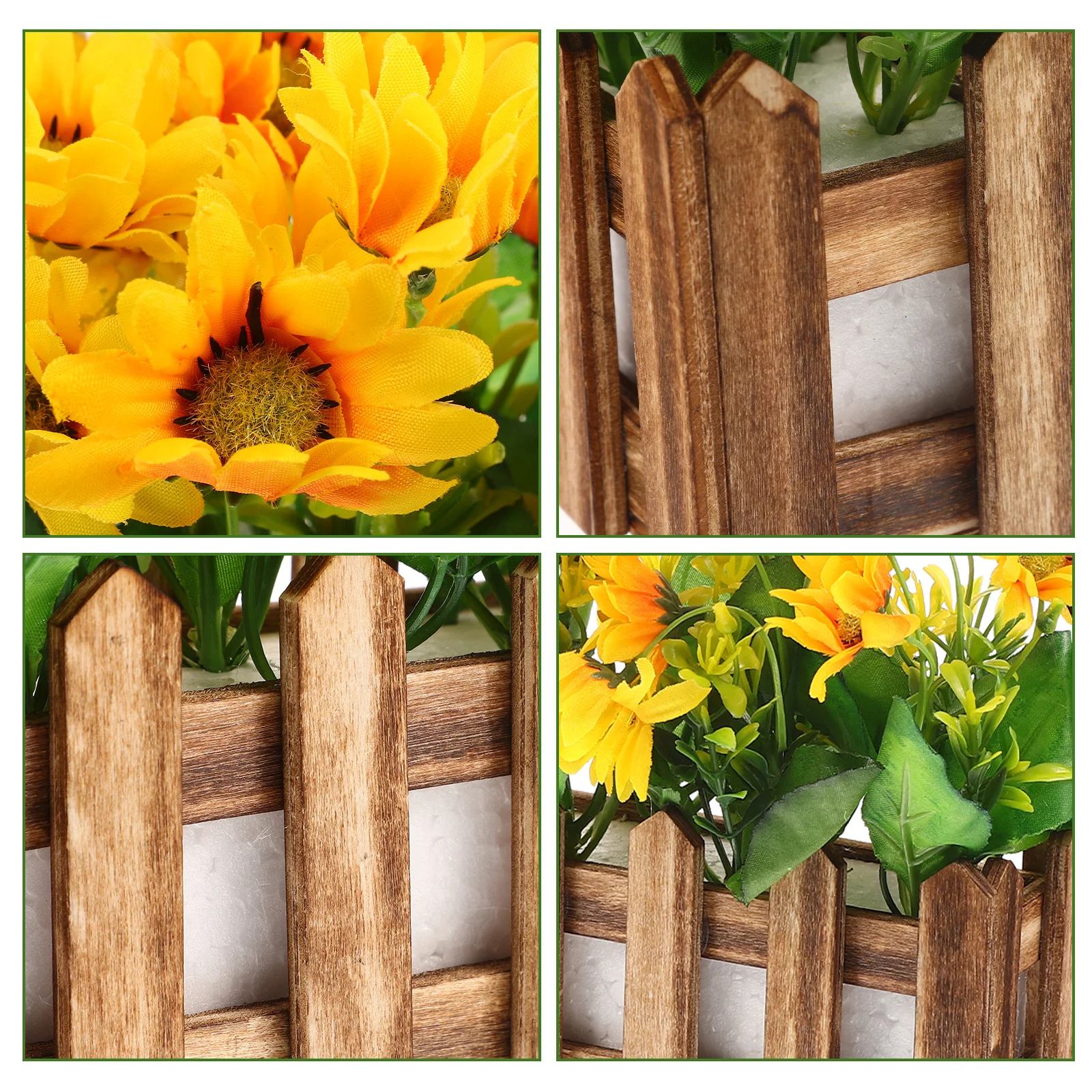 Artificial Sunflower Bonsai Fence Pot Realistic Potted Flower Decor For Home Office Desktop Indoor Plant Adornment Simulation
Artificial Sunflower Bonsai Fence Pot Realistic Potted Flower Decor For Home Office Desktop Indoor Plant Adornment Simulation