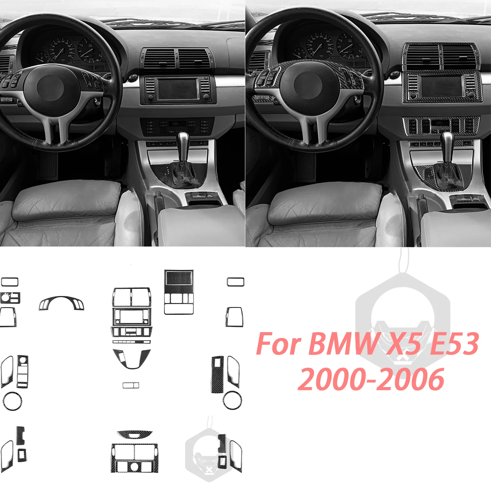 Car Interior Accessories Center Dashboard Full Set Kit Trim Cover Tuning Real Carbon Fiber Sticker For BMW X5 E53 2000-2006
Car Interior Accessories Center Dashboard Full Set Kit Trim Cover Tuning Real Carbon Fiber Sticker For BMW X5 E53 2000-2006