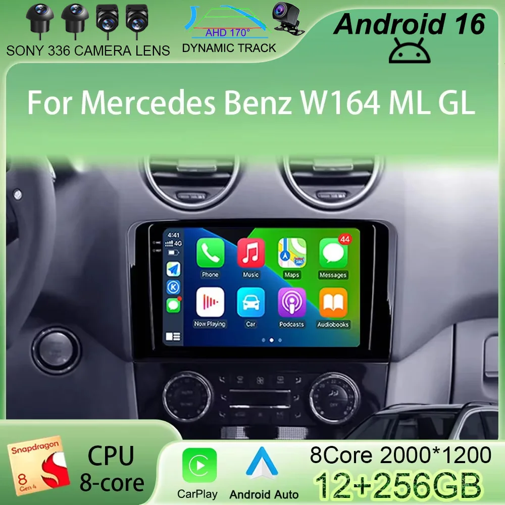 Android 15 Car Stereo 2 DIN CarRadio For Mercedes Benz ML GL W164 ML350 ML500 GL320 X164 ML280 GL350 GL450 Auto Audio NO DVD
Android 15 Car Stereo 2 DIN CarRadio For Mercedes Benz ML GL W164 ML350 ML500 GL320 X164 ML280 GL350 GL450 Auto Audio NO DVD